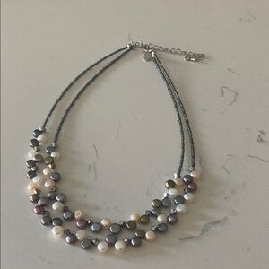 Elegant Multicolor Pearl Necklace